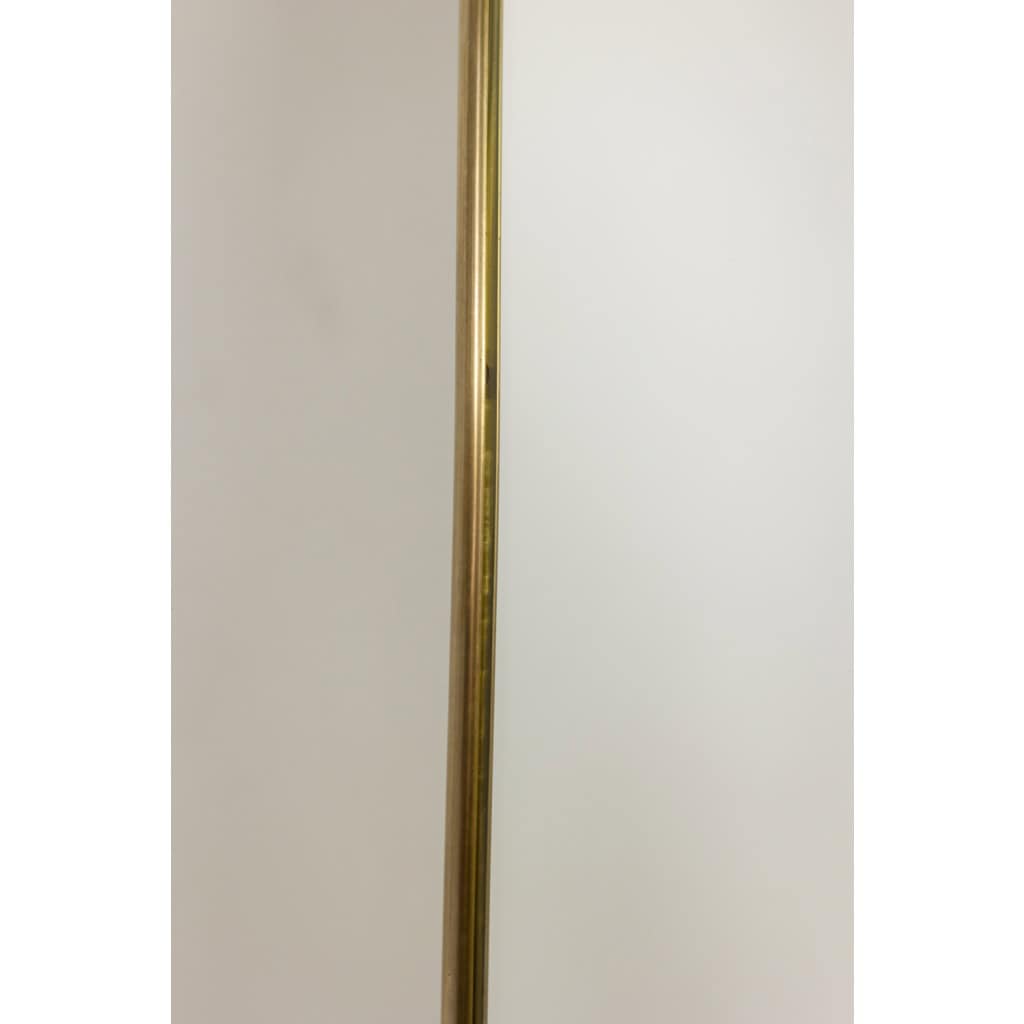 Gio Ponto, dans le style de. Paire de miroirs cerclés de laiton doré. 1980′ LS6639B7290/5P 8