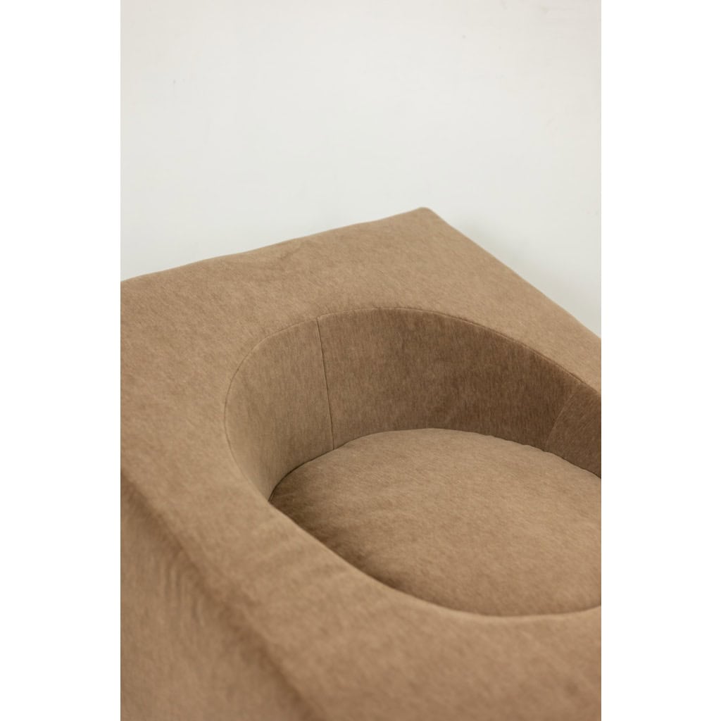Paire de fauteuils cubiques en tissu mohair beige. Contemporains LS66542202 11