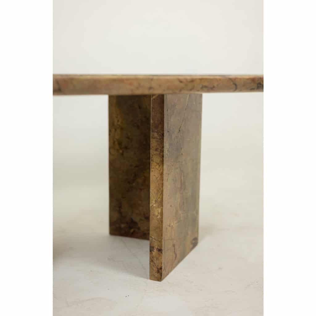 Table basse rectangulaire en marbre Sarrancolin. Travail contemporain LS65421228 9