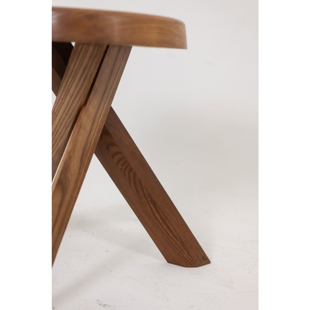 Pierre Chapo. Tabouret modèle S31 en orme naturel. Années 1980 LS6596222/1 6