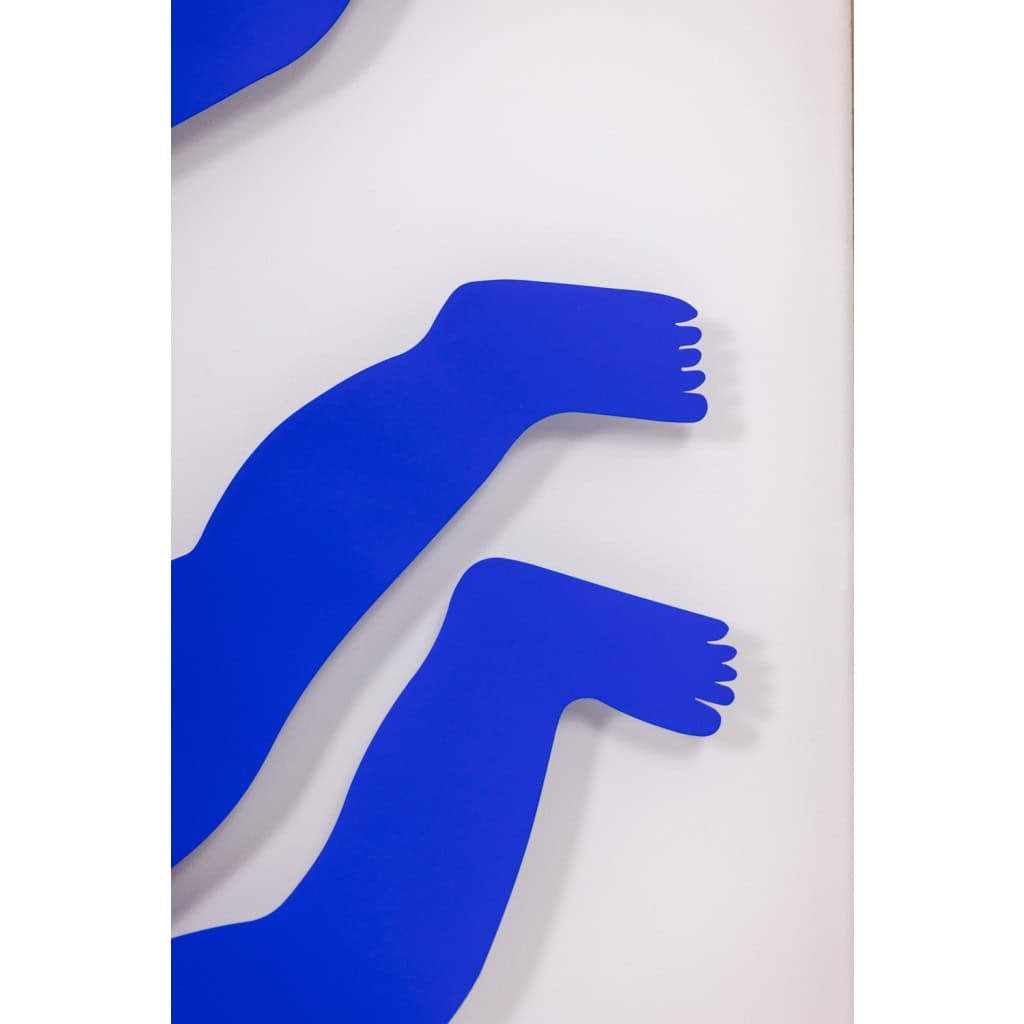 Antonine de Saint Pierre Panneau en métal laqué bleu. Contemporain LS65273363 8 Antonine de Saint Pierre Panneau en métal laqué bleu. Contemporain LS65273363 8