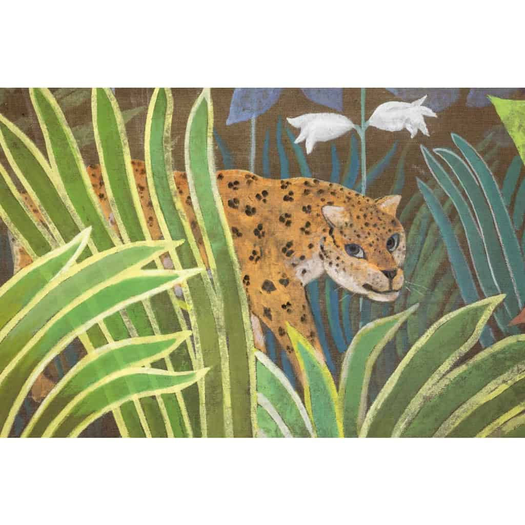 Grand panneau peint à l’acrylique sur toile de lin. Travail contemporain LS66521356 7 Grand panneau peint à l’acrylique sur toile de lin. Travail contemporain LS66521356 7