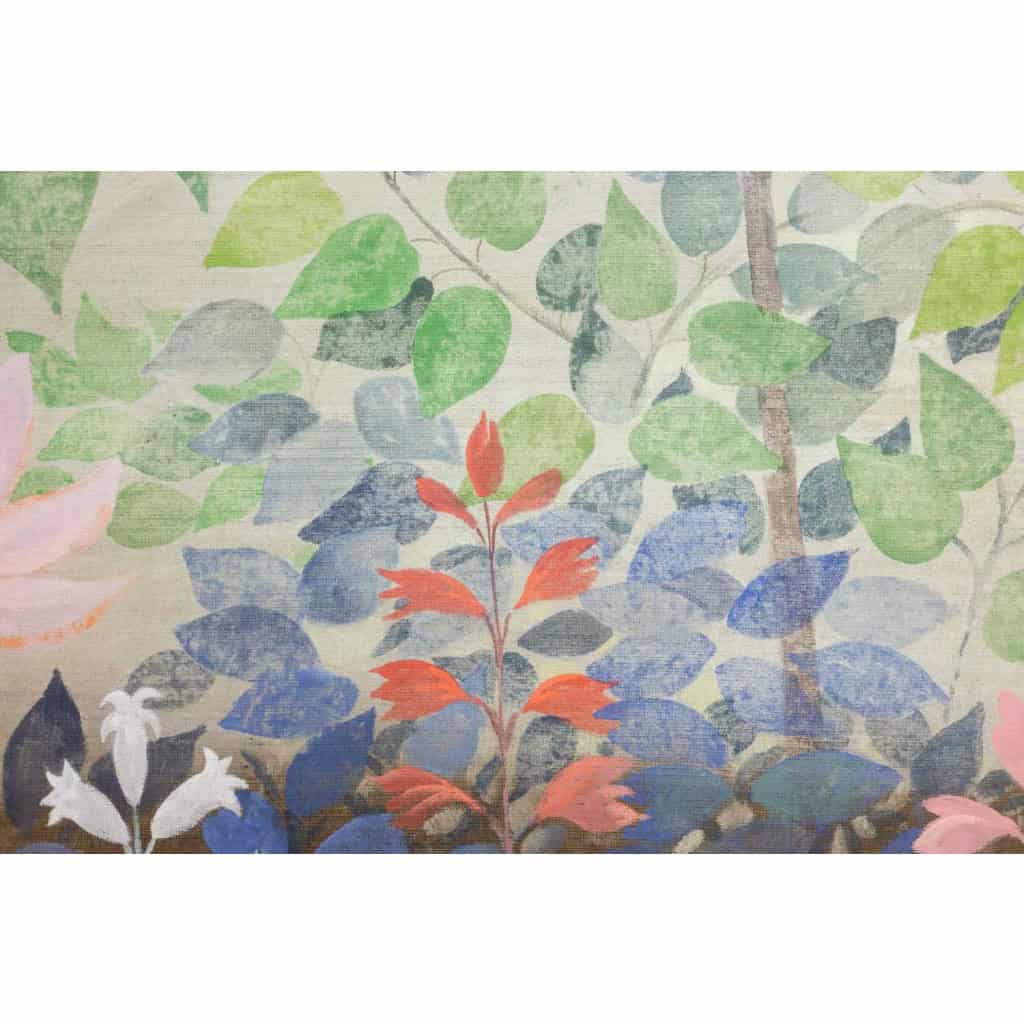 Grand panneau peint à l’acrylique sur toile de lin. Travail contemporain LS66521356 8 Grand panneau peint à l’acrylique sur toile de lin. Travail contemporain LS66521356 8