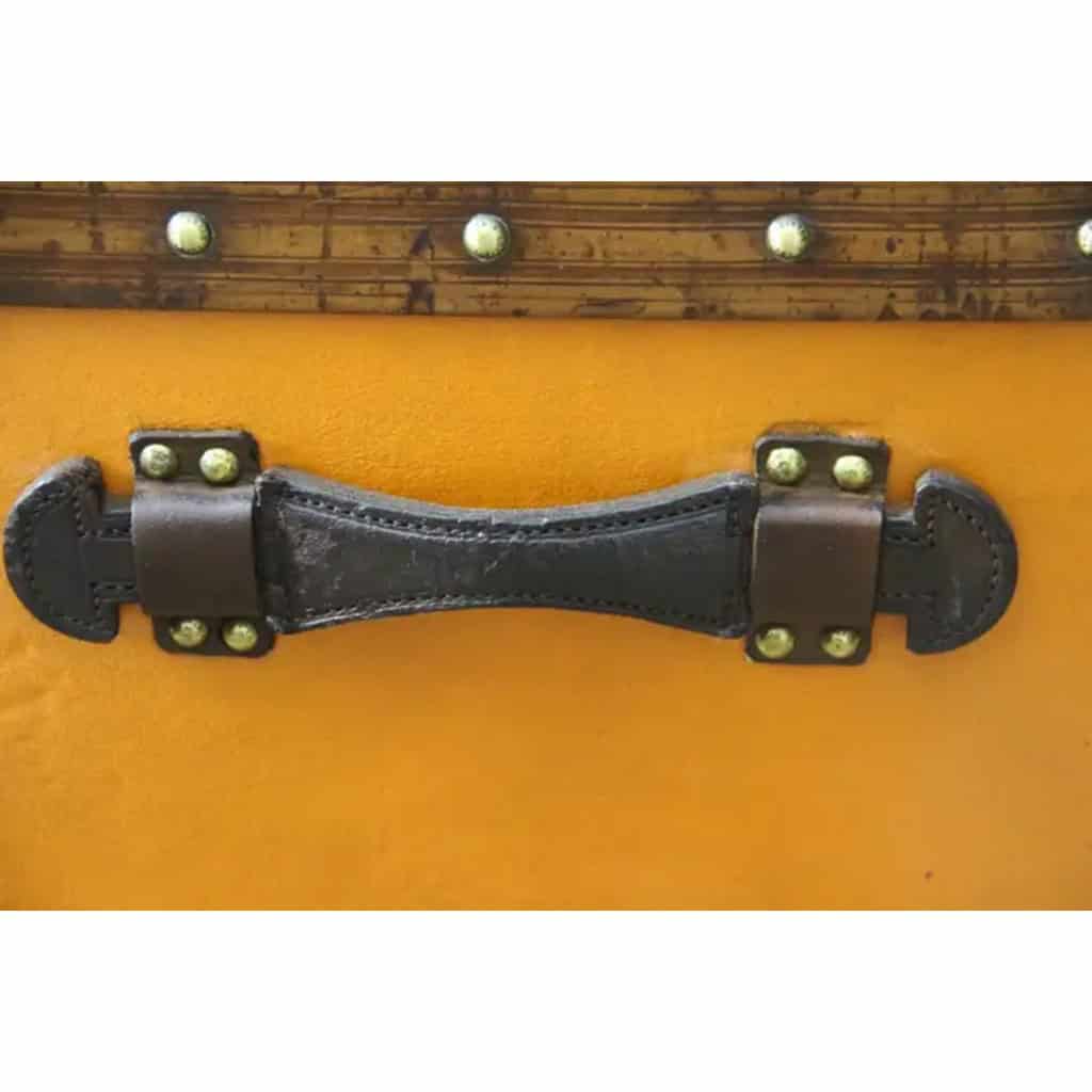 Malle Louis Vuitton ancienne orange 120 cm 11