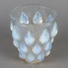 1927 René Lalique – Vase Rampillon Verre Opalescent Patiné Bleu 13