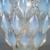 1927 René Lalique – Vase Rampillon Verre Opalescent Patiné Bleu 14