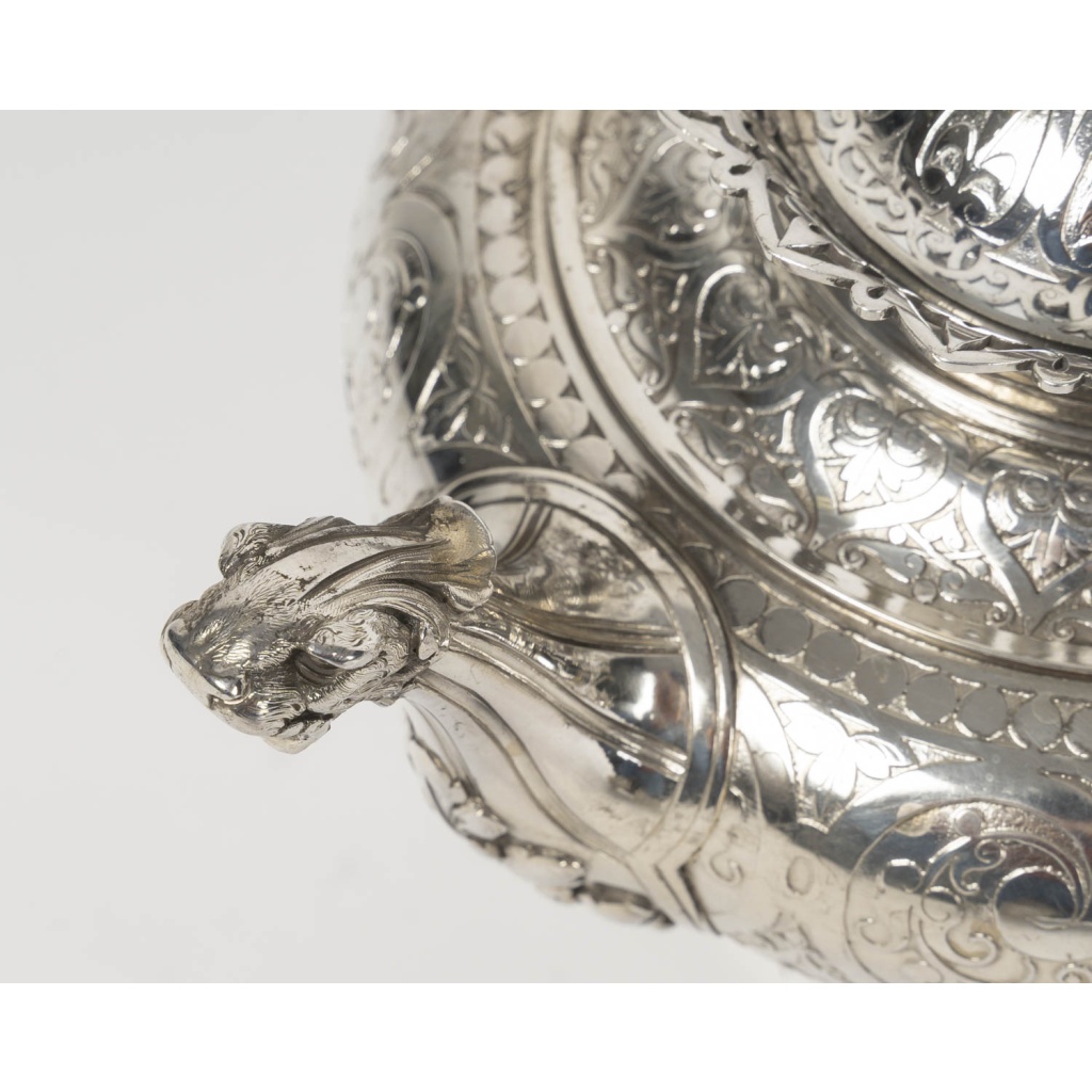 FROMENT MEURICE – Service Thé/Café 4 pièces en argent massif – Epoque XIXe siècle 29