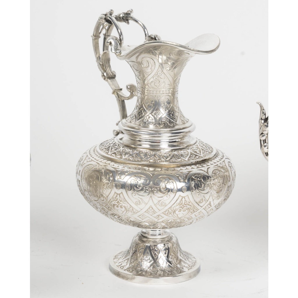 FROMENT MEURICE – Service Thé/Café 4 pièces en argent massif – Epoque XIXe siècle 7