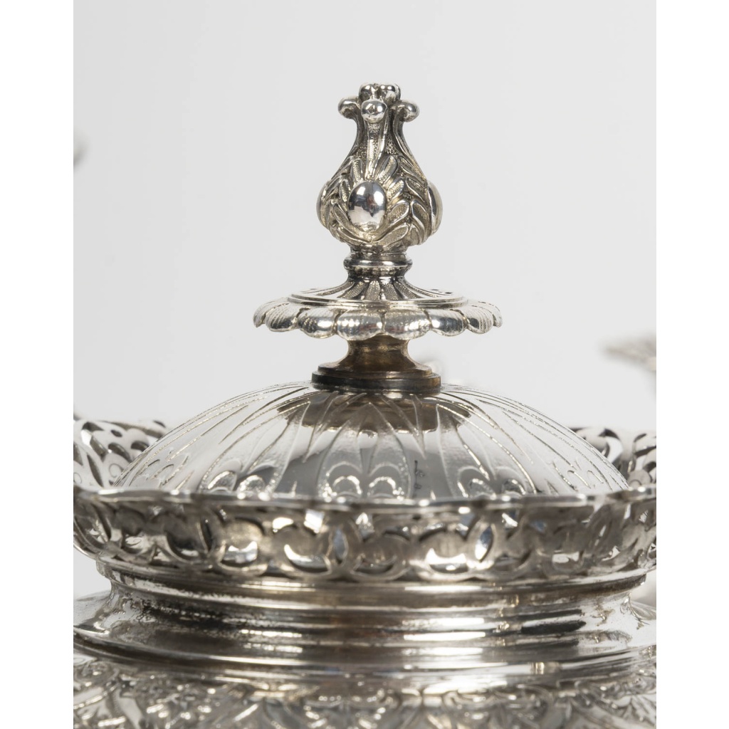 FROMENT MEURICE – Service Thé/Café 4 pièces en argent massif – Epoque XIXe siècle 10