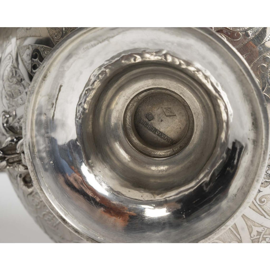 FROMENT MEURICE – Service Thé/Café 4 pièces en argent massif – Epoque XIXe siècle 14