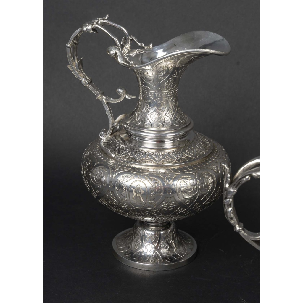 FROMENT MEURICE – Service Thé/Café 4 pièces en argent massif – Epoque XIXe siècle 17