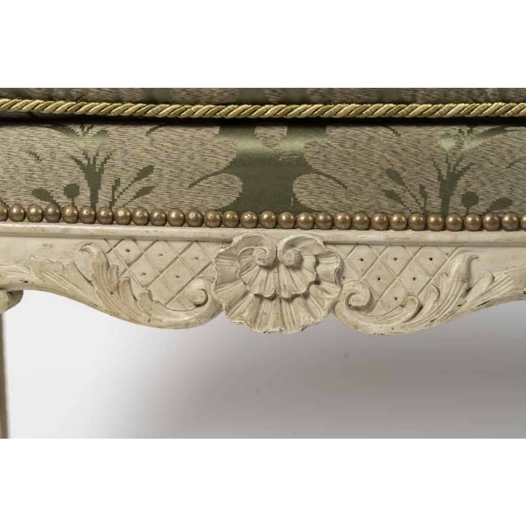 Paire de tabourets de style Régence, d’époque Napoléon III, XIXème. 7 Paire de tabourets de style Régence, d’époque Napoléon III, XIXème. 7