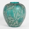 1919 René Lalique – Vase Perruches teinté vert 13