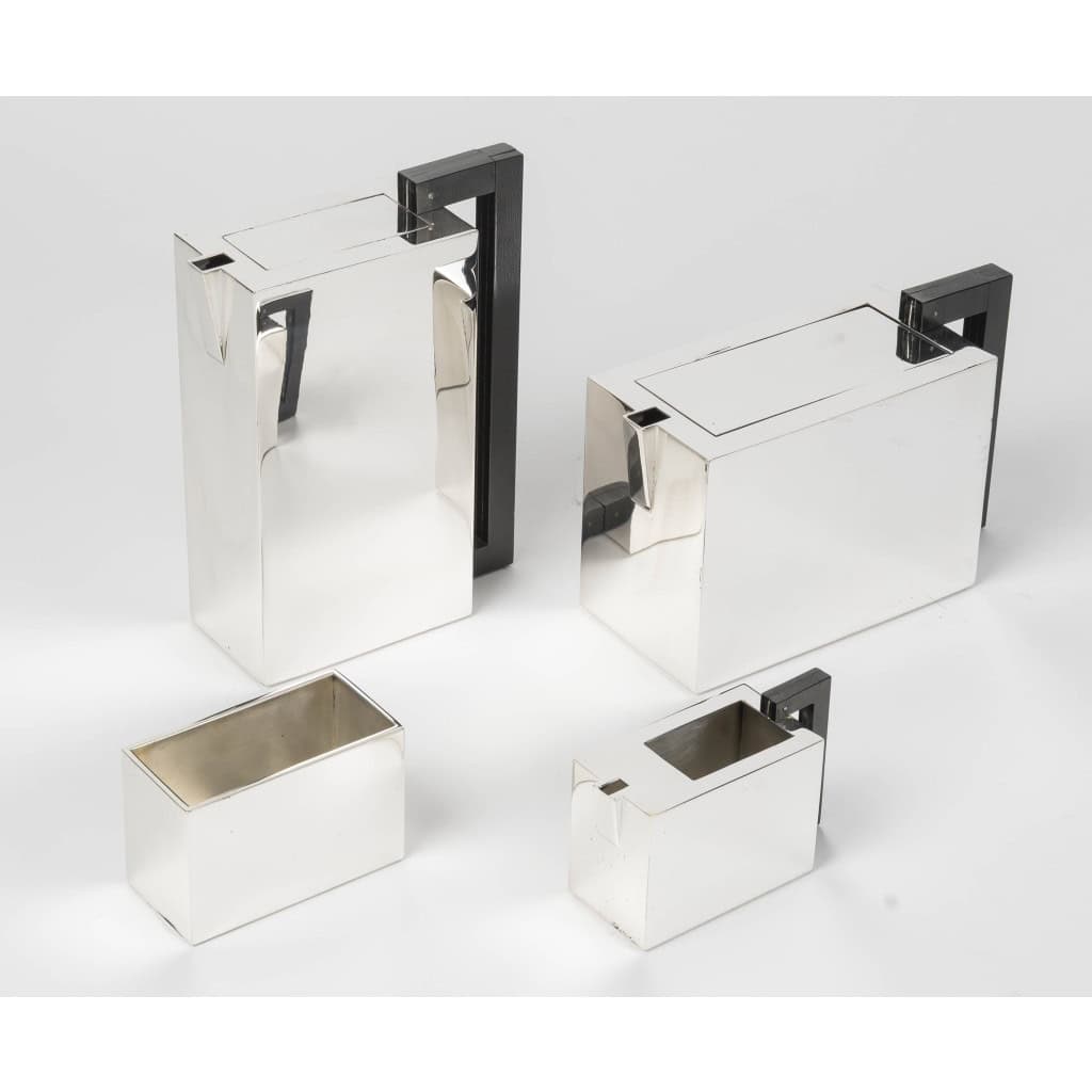 ARMANI CASA Service à thé et café moderniste, argent massif Modèle Art déco 3 ARMANI CASA Service à thé et café moderniste, argent massif Modèle Art déco 3