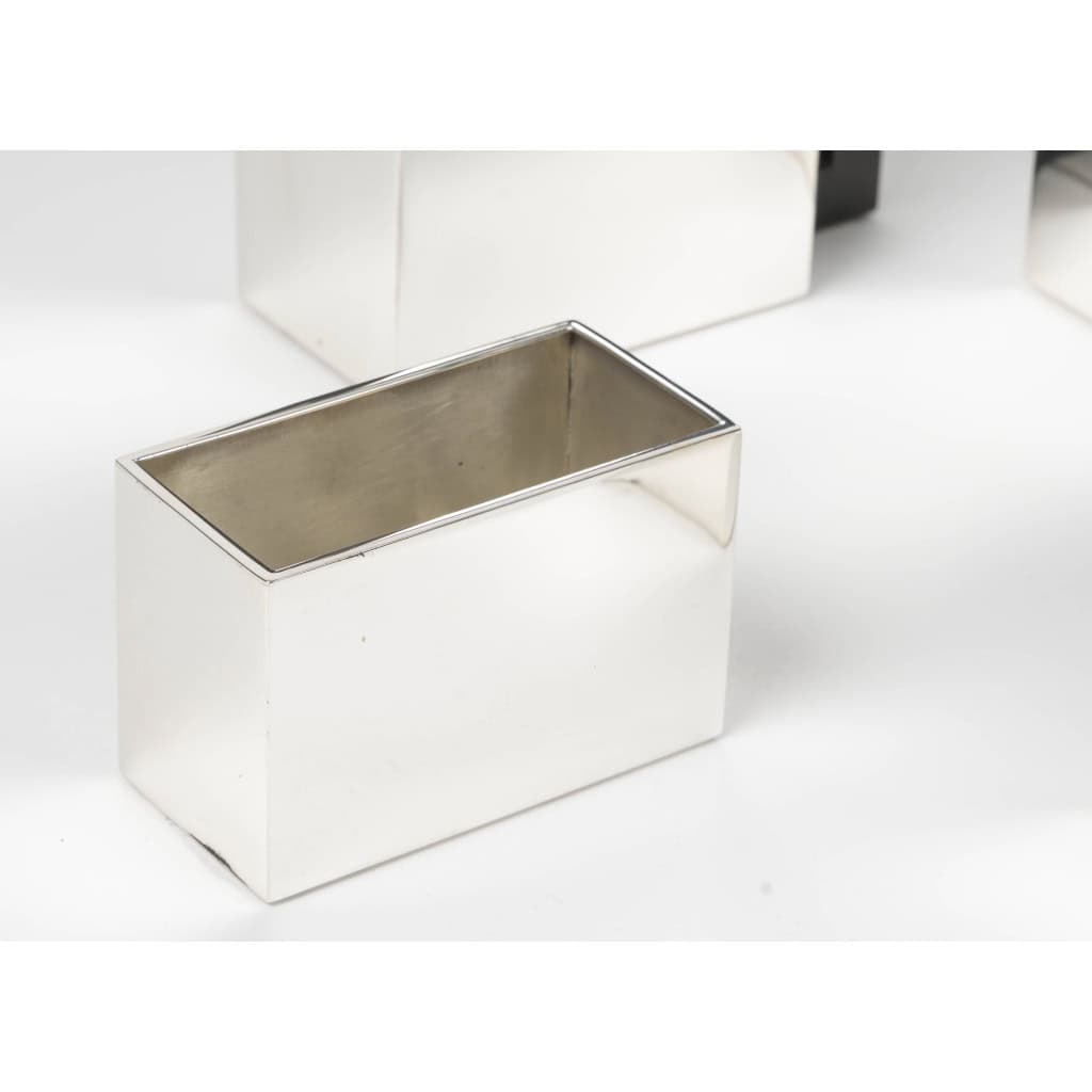 ARMANI CASA Service à thé et café moderniste, argent massif Modèle Art déco 24 ARMANI CASA Service à thé et café moderniste, argent massif Modèle Art déco 24