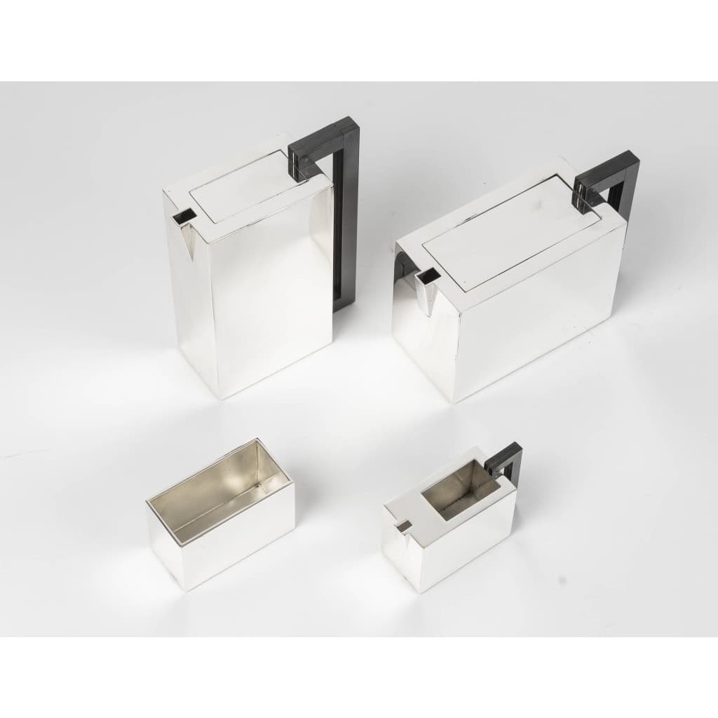 ARMANI CASA Service à thé et café moderniste, argent massif Modèle Art déco 28 ARMANI CASA Service à thé et café moderniste, argent massif Modèle Art déco 28