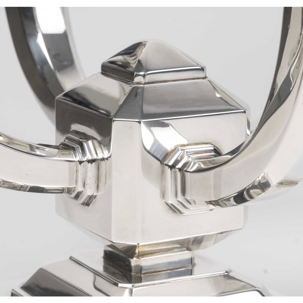 RAVINET D’ENFERT – Paire de candélabres en argent massif époque ART DECO 9 RAVINET D’ENFERT – Paire de candélabres en argent massif époque ART DECO 9