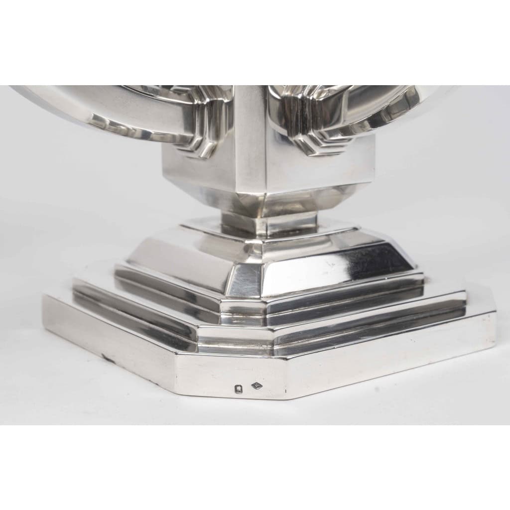 RAVINET D’ENFERT – Paire de candélabres en argent massif époque ART DECO 19 RAVINET D’ENFERT – Paire de candélabres en argent massif époque ART DECO 19