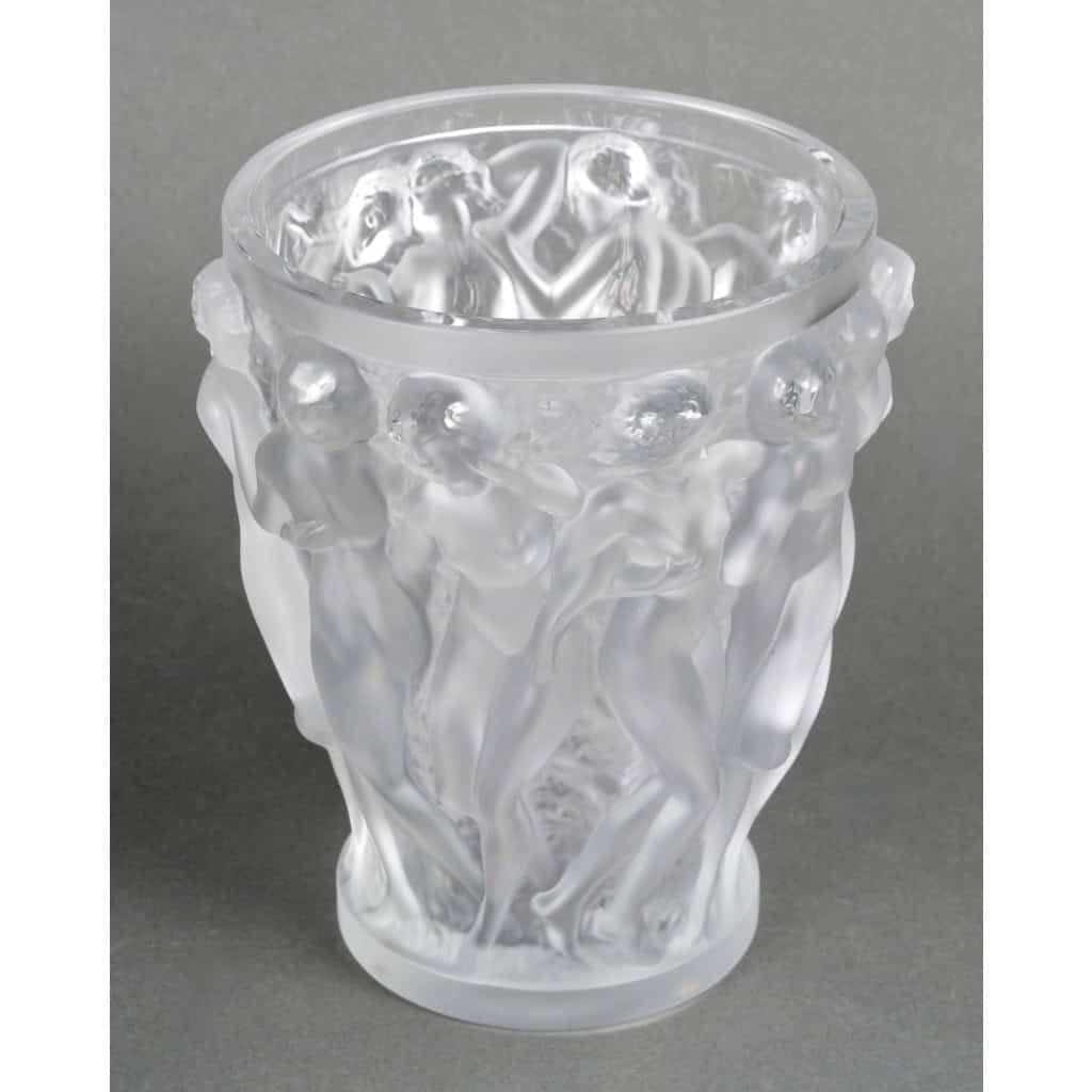 Lalique France – Vase Bacchantes Cristal Blanc – Neuf Avec Coffret 6