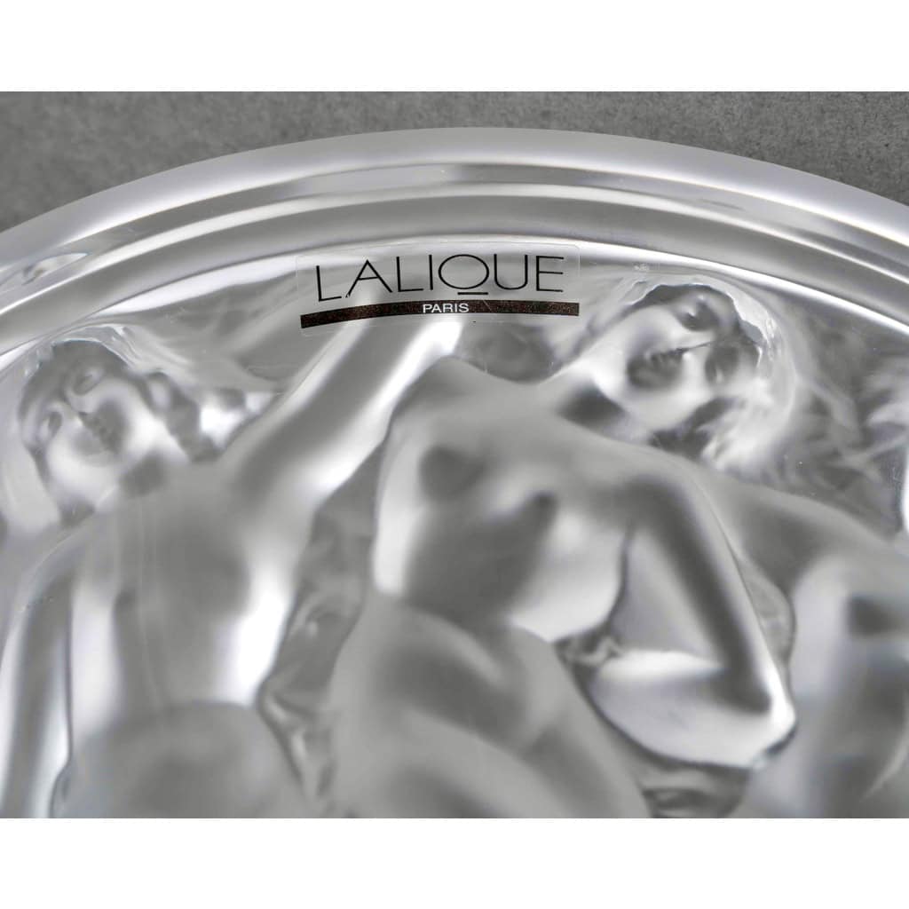 Lalique France – Vase Bacchantes Cristal Blanc – Neuf Avec Coffret 8