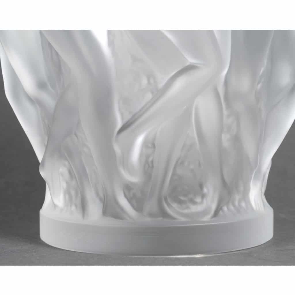 Lalique France – Vase Bacchantes Cristal Blanc – Neuf Avec Coffret 9