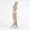 1912 René Lalique – Statuette Moyenne Voilée Verre Blanc Patiné Sépia 13