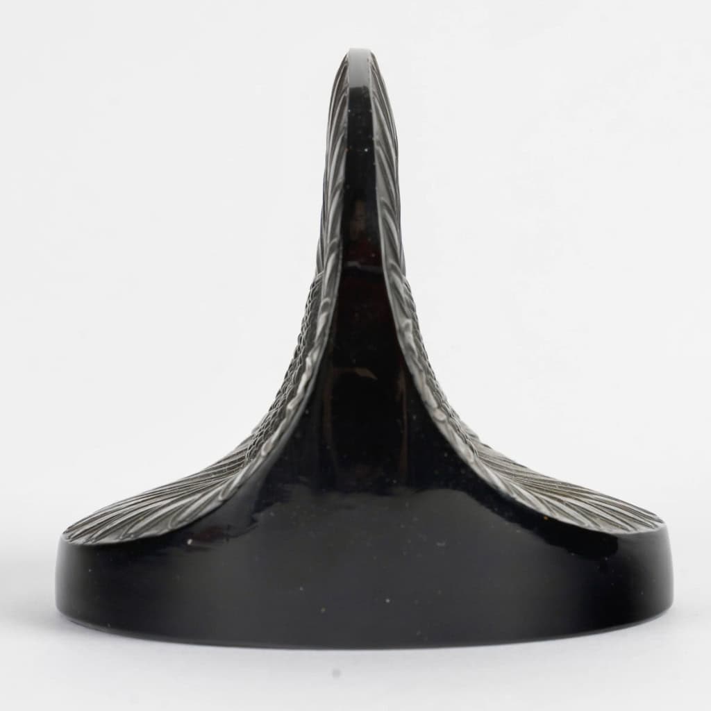 1919 René Lalique – Presse-Papiers Double Marguerite Verre Rouge Ambré 6