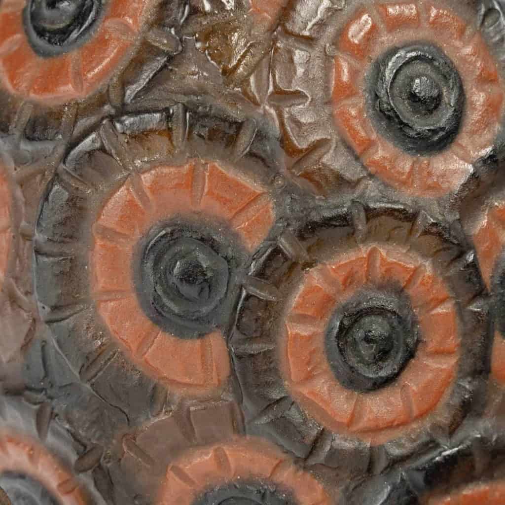 1923 Gabriel Argy Rousseau – Veilleuse Bouquet de Fleurs Pâte de Verre 8