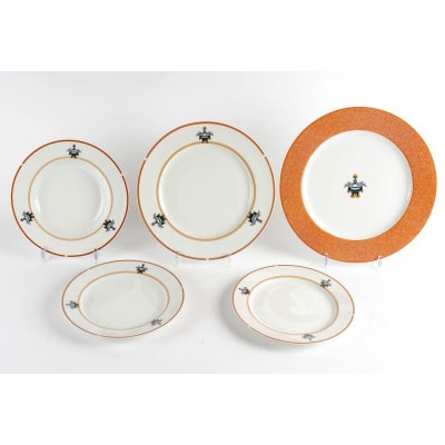 Cartier – Service La Maison Vénitienne Porcelaine Limoges – 48 Pièces – Neuf en Boîtes