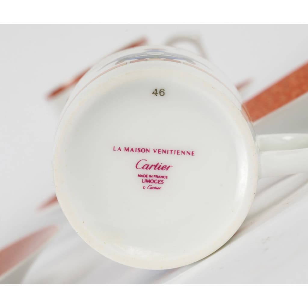 Cartier – Service à Café La Maison Vénitienne Porcelaine Limoges – Neuf 7