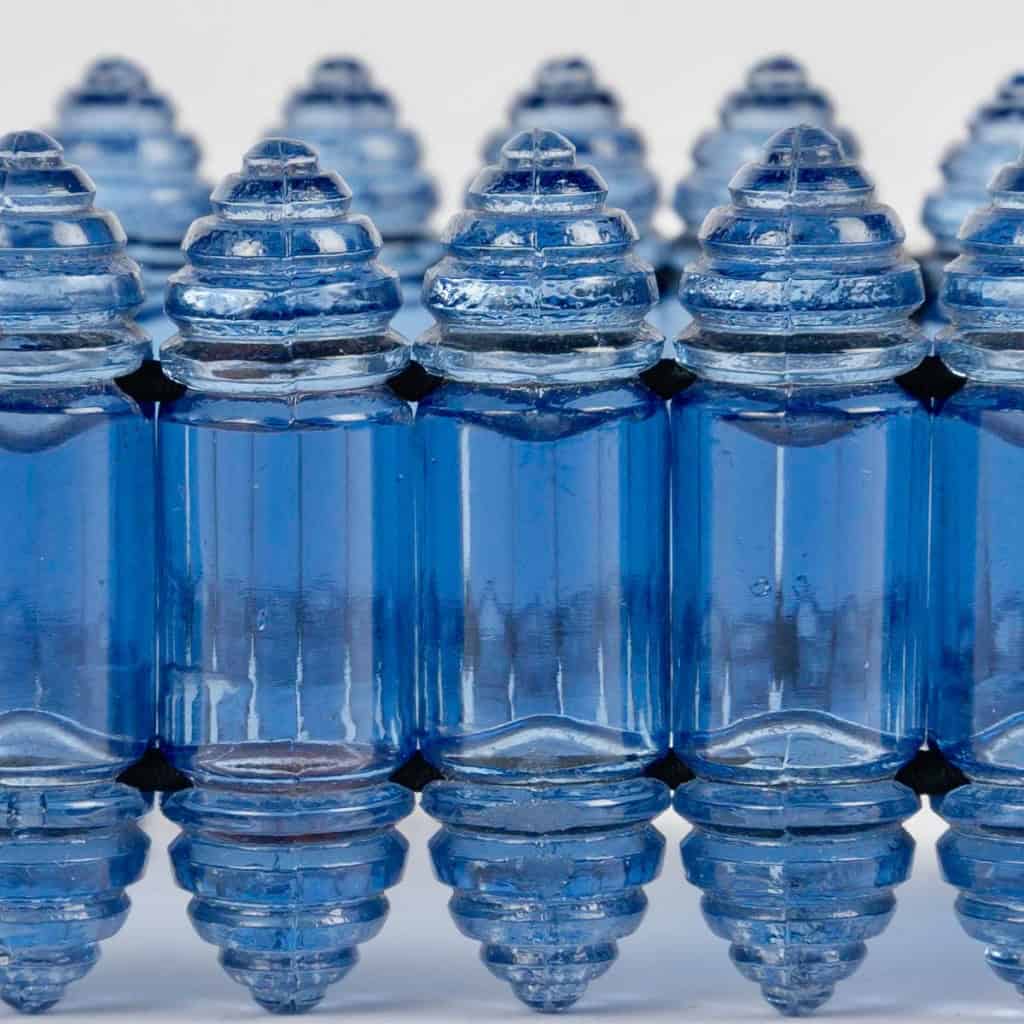 1928 René Lalique – Bracelet Renaissance Verre Bleu Saphir 5