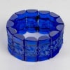 1928 René Lalique – Bracelet Cerisier Verre Bleu Cobalt Patiné Blanc 7 1928 René Lalique – Bracelet Cerisier Verre Bleu Cobalt Patiné Blanc 7