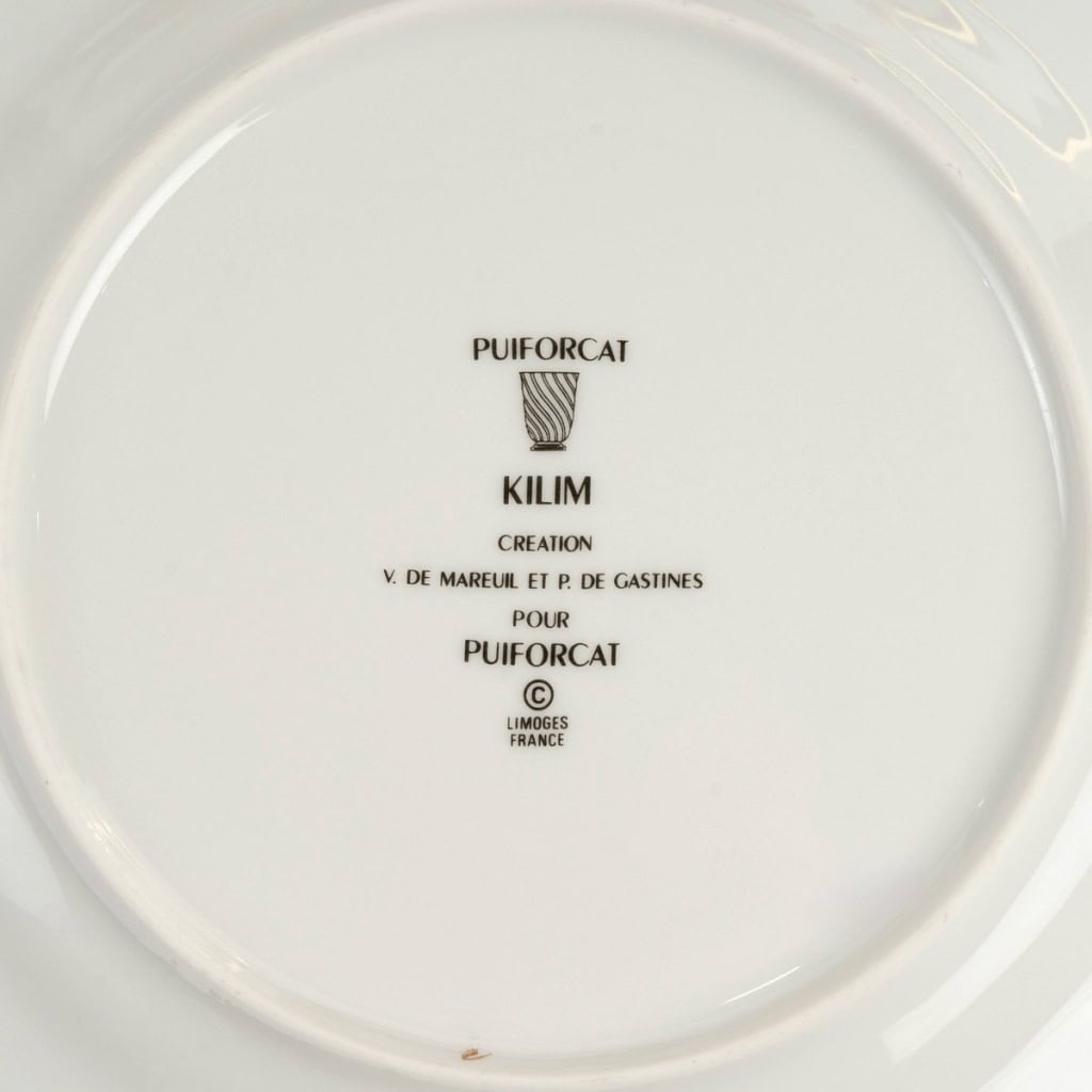 Puiforcat – Service Kilim Porcelaine Limoges – 61 Pièces 14
