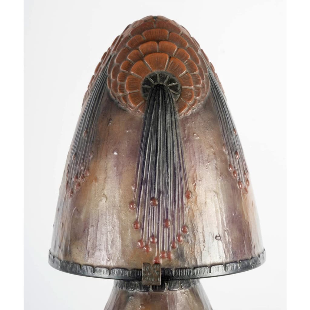 1925 Gabriel Argy-Rousseau – Lampe « Fleurs Tropicales » Pâte de Verre 8