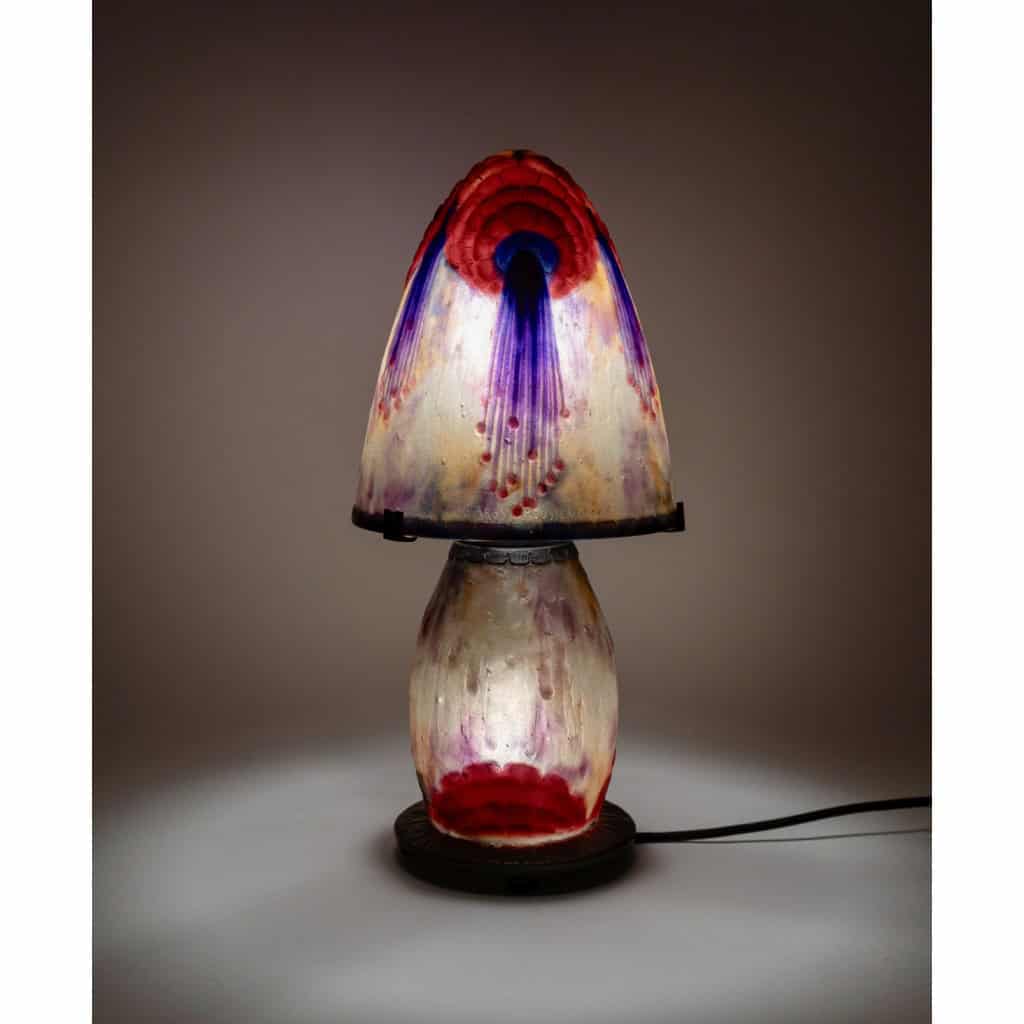 1925 Gabriel Argy-Rousseau – Lampe « Fleurs Tropicales » Pâte de Verre 3