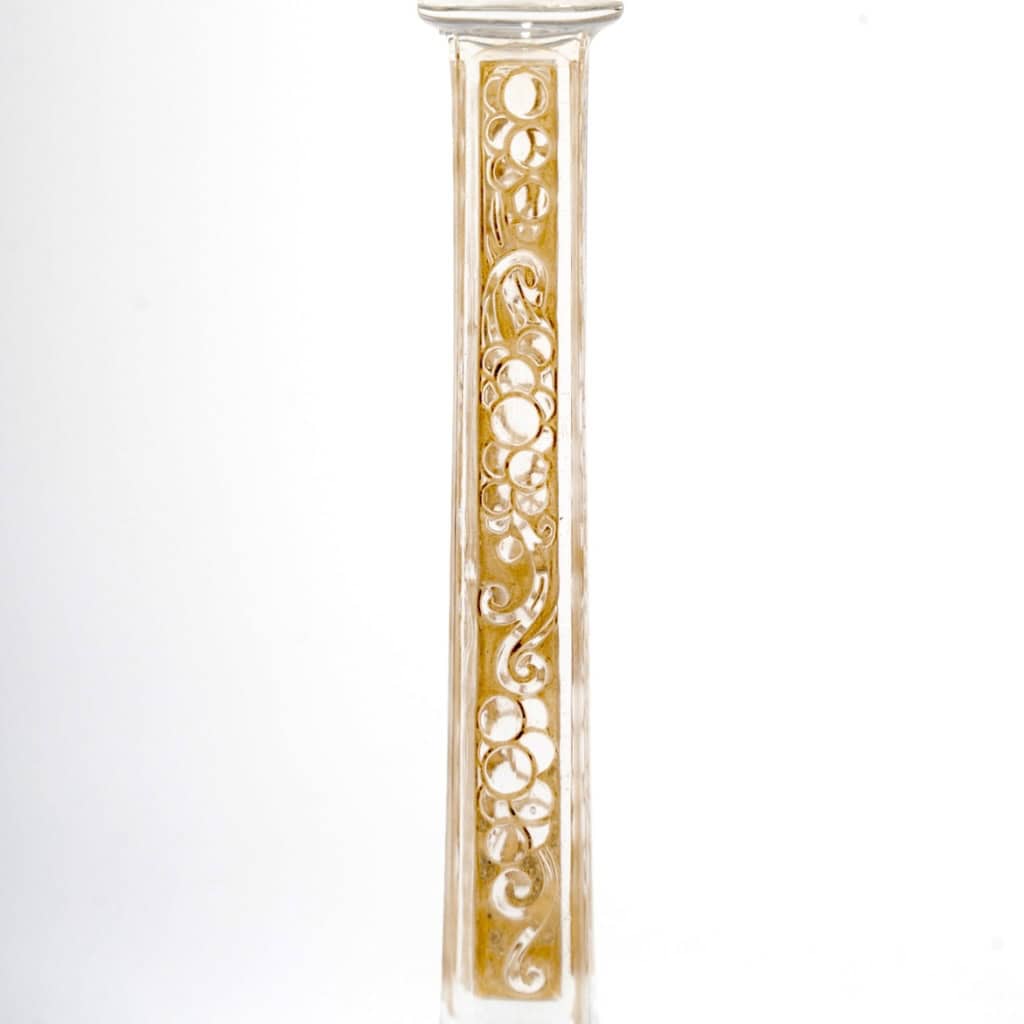 1924 René Lalique – Service 18 Verres Phalsbourg Verre Blanc Patiné Sépia 6