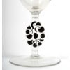 1924 René Lalique – 14 Verres Thionville Verre Blanc Emaillé Noir 9