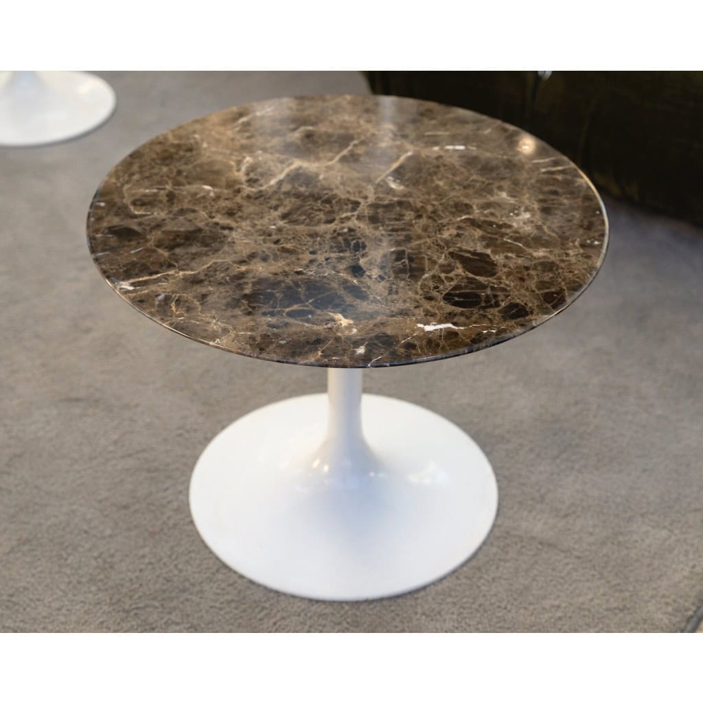 Eero Saarinen & Knoll, guéridon « tulipe » marbre « EMPERADOR », XXth 9