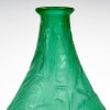 1923 René Lalique – Vase Sauges Verre Vert Patiné Blanc 16 1923 René Lalique – Vase Sauges Verre Vert Patiné Blanc 16