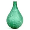 1923 René Lalique – Vase Sauges Verre Vert Patiné Blanc 13 1923 René Lalique – Vase Sauges Verre Vert Patiné Blanc 13