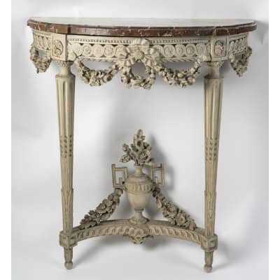 Console d’époque Louis XVI (1774-1789), XVIIIème siècle. Console d’époque Louis XVI (1774-1789), XVIIIème siècle.