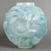 1924 René Lalique – Vase Formose Verre Opalescent Patiné Bleu 10