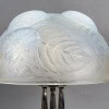 1921 René Lalique – Lampe Dahlias Verre Opalescent Et Bronze Nickelé 12