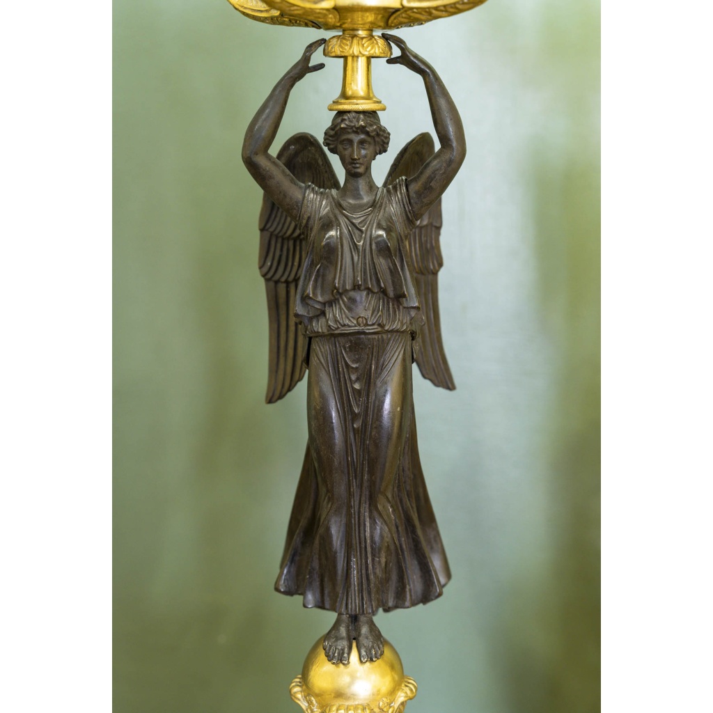 Paire de Candélabres en bronze de style Empire, modèle de Thomire. Circa 1890 9