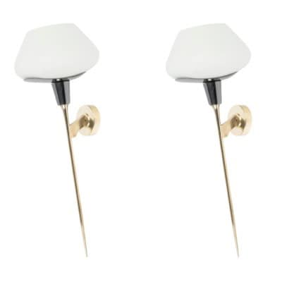 1960 Paire d’appliques murales pour Maison Arlus