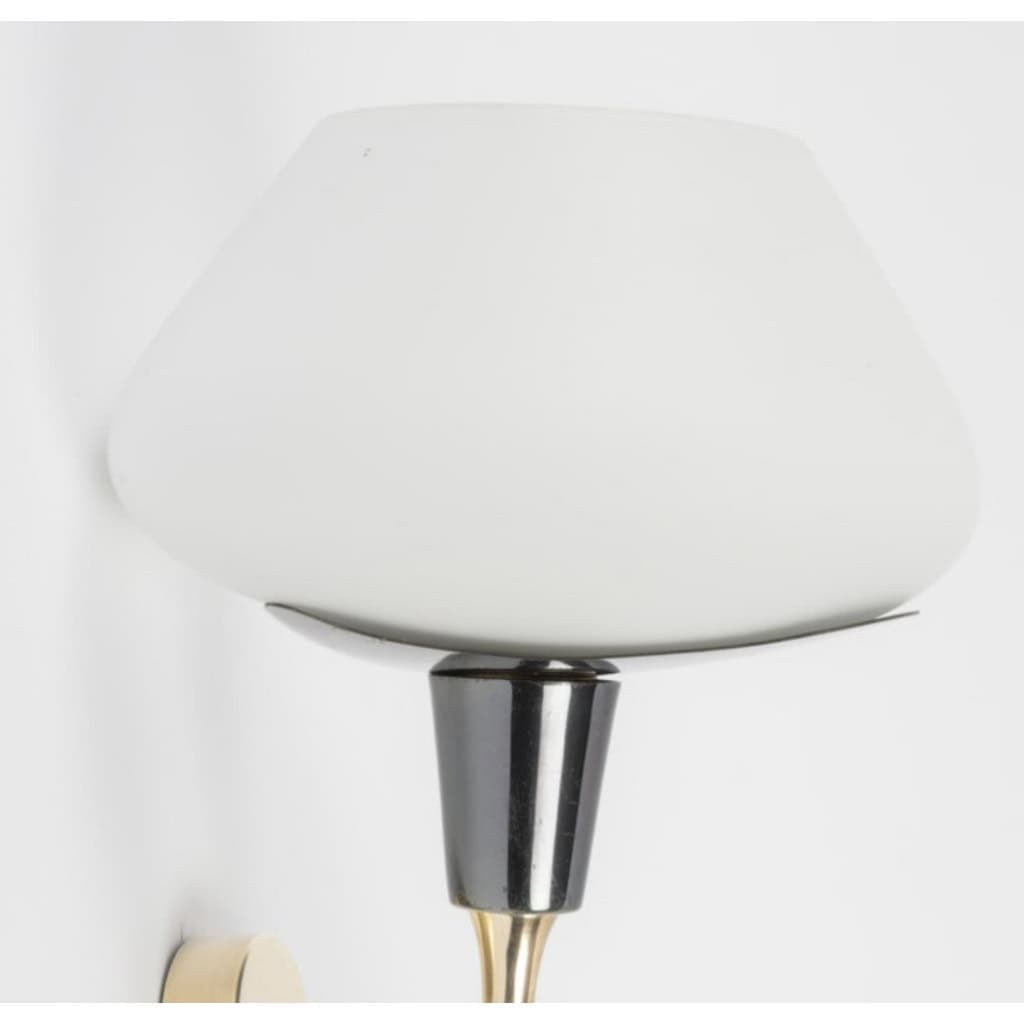 1960 Paire d&rsquo;appliques murales pour Maison Arlus 4