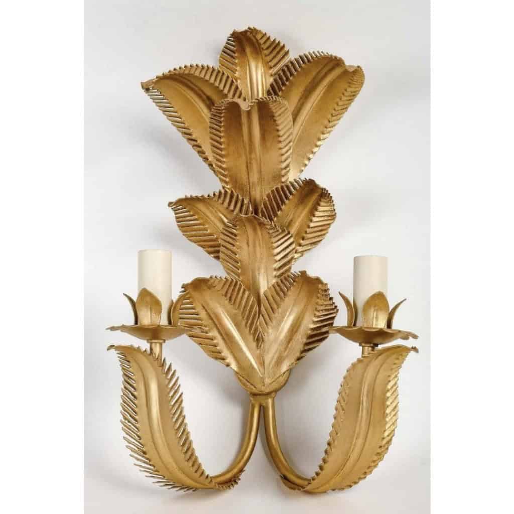 1960 Paire d&rsquo;appliques « Palmier » de la Maison FlorArt 7