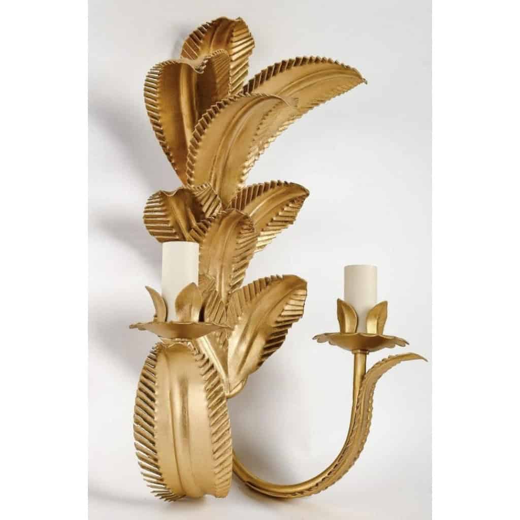 1960 Paire d&rsquo;appliques « Palmier » de la Maison FlorArt 5