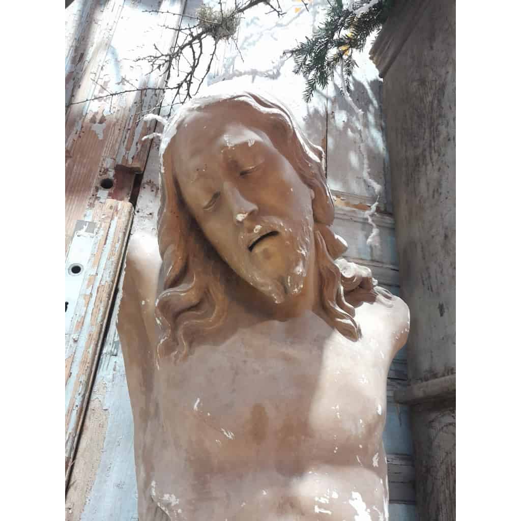 Buste du Christ de la Résignation, plâtre, XIXÈME 4