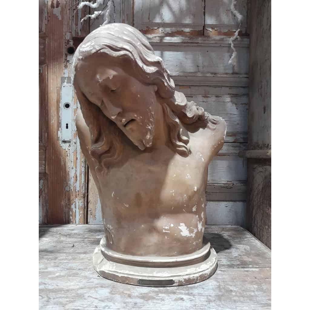 Buste du Christ de la Résignation, plâtre, XIXÈME 3